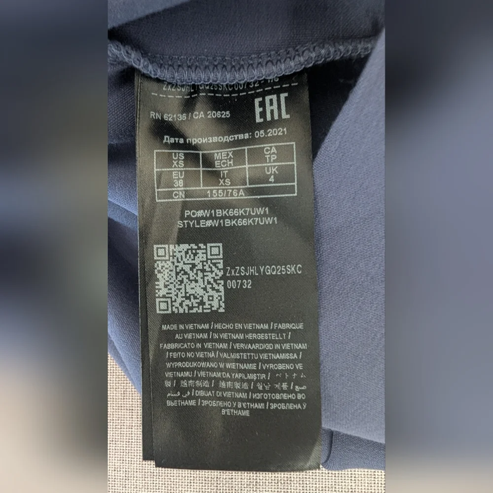 NEW! GUESS Womens Lenzing Ecovero Sleeveless Laurette Mini Dress Washed Out Navy - Picture 14 of 16